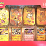 Pokémon 4 Mini Tins + 4 Promo Cards Bundle (Dragonite, Magneton, Electabuzz, and Scyther) (SEALED)