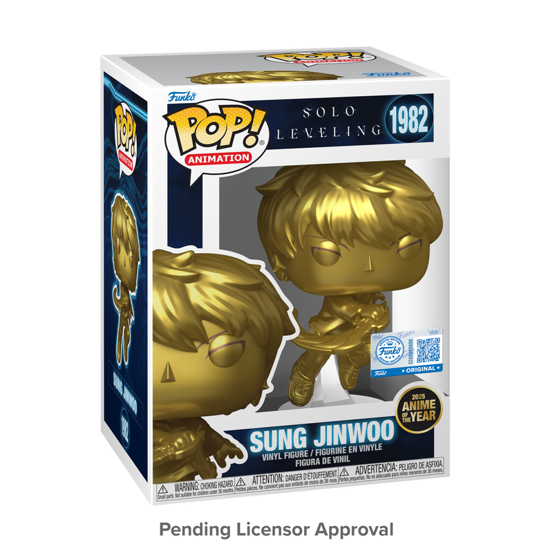 Pop! Sung Jinwoo (Gold) with Pop! Protector