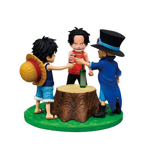 One Piece Ace, Sabo and Luffy Dramatic Memories Revible Moment Ichibansho Statue